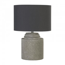 Zara - Grey Shade & Grey Cement Table Lamp