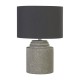 Searchlight-9260GY - Zara - Grey Shade & Grey Cement Table Lamp