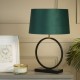 Searchlight-93101EM - Elegant - Matt Black Table Lamp with Emerald Velvet Shade