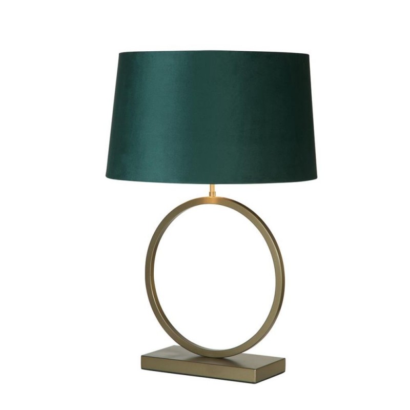 Searchlight-93102EM - Elegant - Bronze Table Lamp with Emerald Velvet Shade