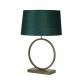 Searchlight-93102EM - Elegant - Bronze Table Lamp with Emerald Velvet Shade