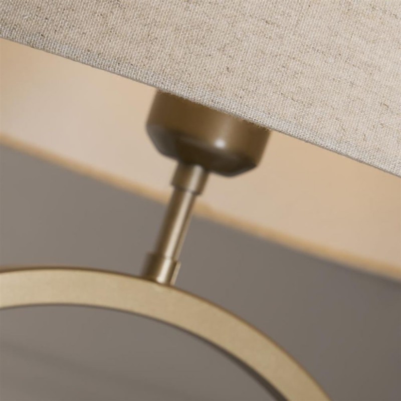 Searchlight-93102NA - Elegant - Bronze Table Lamp with Natural Shade