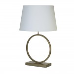 Elegant - Bronze Table Lamp with White Shade