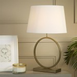 Elegant - Bronze Table Lamp with White Shade