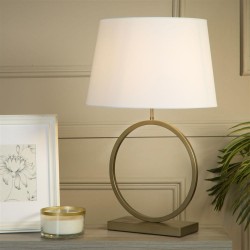 Elegant - Bronze Table Lamp with White Shade