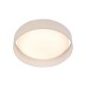 Searchlight-9371-50WH - Gianna - LED White Fabric Flush with Diffuser