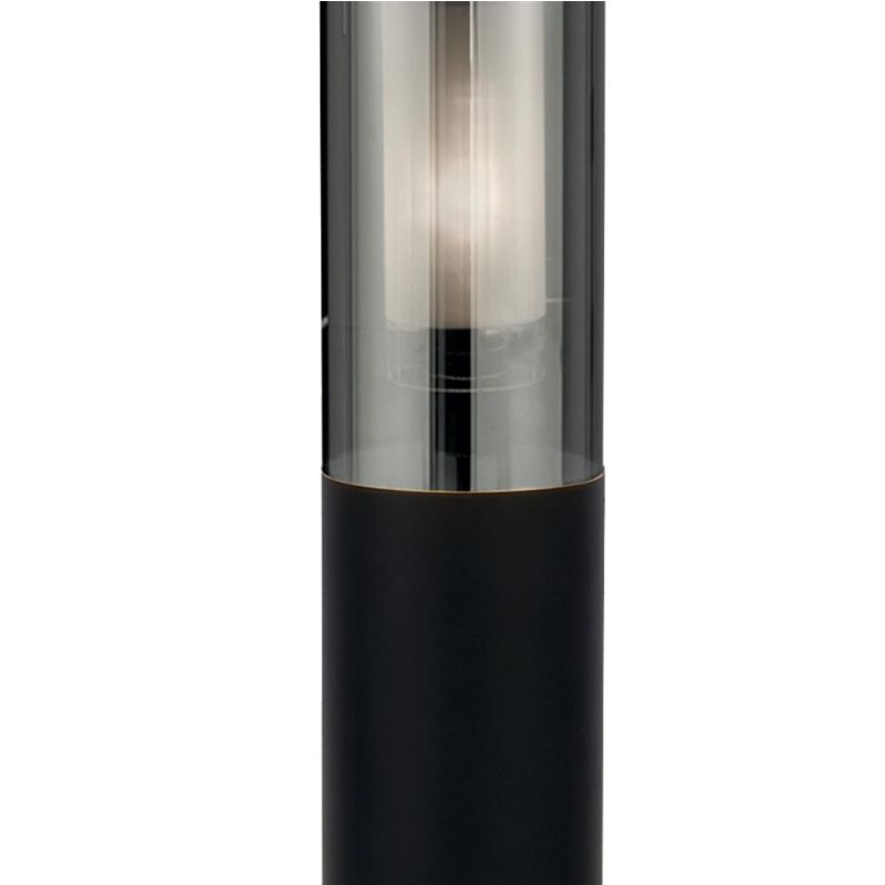 Searchlight-93901-900BK - Batton - Black Post with Smoked Diffuser