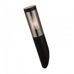 Batton - Black Wall Lamp with Smoked Diffuser Batton - Black Wall Lamp with Smoked Diffuser