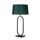 Searchlight-94101EM - Modish - Black Table Lamp with Emerald Velvet Shade