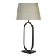 Searchlight-94101NA - Modish - Black Table Lamp with Natural Shade