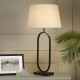 Searchlight-94101NA - Modish - Black Table Lamp with Natural Shade