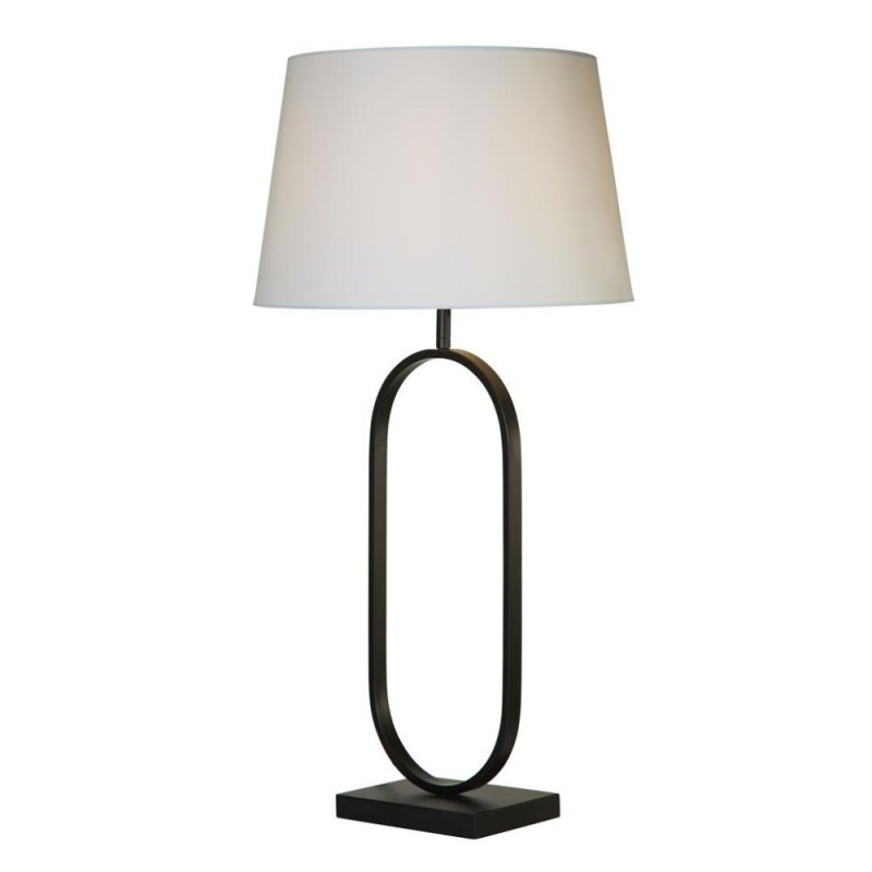 Searchlight-94101WH - Modish - Black Table Lamp with White Shade