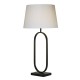 Searchlight-94101WH - Modish - Black Table Lamp with White Shade
