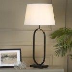 Modish - Black Table Lamp with White Shade