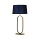 Searchlight-94102AZ - Modish - Bronze Table Lamp with Navy Velvet Shade