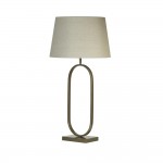Modish - Bronze Table Lamp with Natural Shade