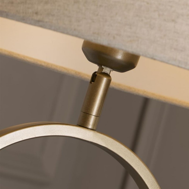 Searchlight-94102NA - Modish - Bronze Table Lamp with Natural Shade