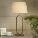 Modish - Bronze Table Lamp with Natural Shade