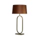 Searchlight-94102OR - Modish - Bronze Table Lamp with Burnt Orange Velvet Shade