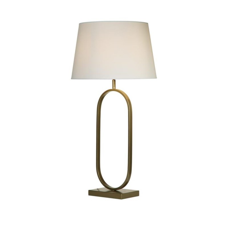 Searchlight-94102WH - Modish - Bronze Table Lamp with White Shade