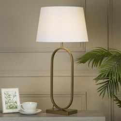 Modish - Bronze Table Lamp with White Shade