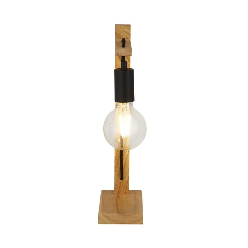 Searchlight-95041-1BR - Woody - Wooden & Matt Black Table Lamp