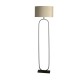 Searchlight-95101TA - Modish - Black Floor Lamp with Taupe Velvet Shade