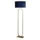 Searchlight-95102AZ - Modish - Bronze Floor Lamp with Navy Velvet Shade