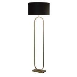 Modish - Bronze Floor Lamp with Black Velvet Shade