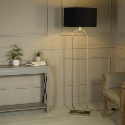 Modish - Bronze Floor Lamp with Black Velvet Shade