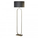 Modish - Bronze Floor Lamp with Dark Grey Velvet Shade
