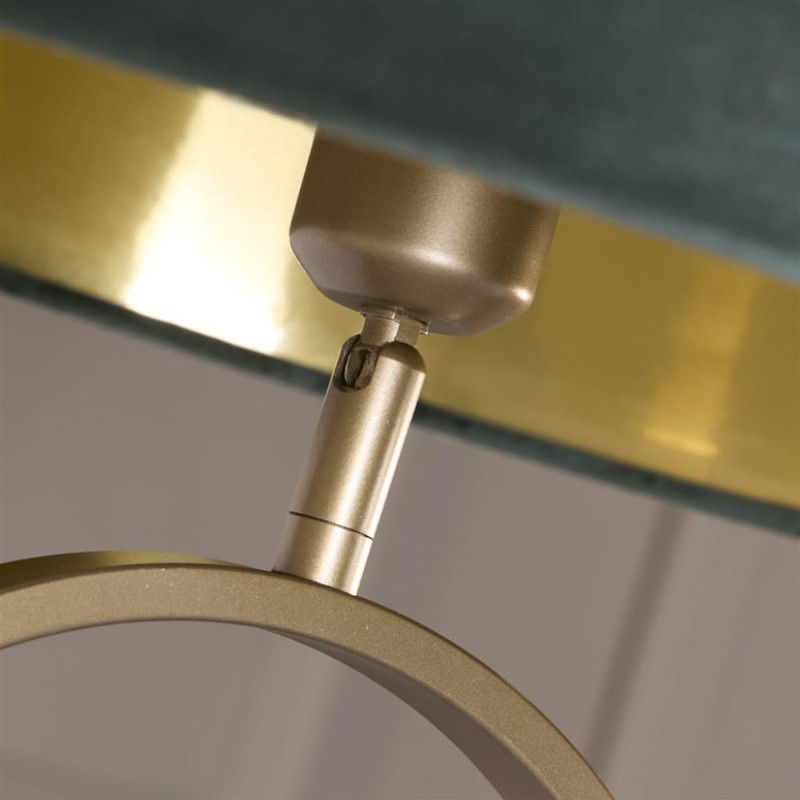 Searchlight-95102GR - Modish - Bronze Floor Lamp with Green Velvet Shade