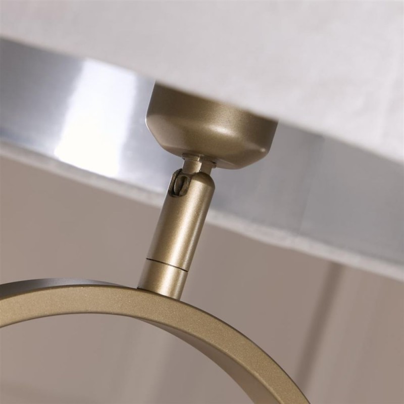 Searchlight-95102GY - Modish - Bronze Floor Lamp with Grey Velvet Shade