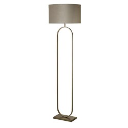 Modish - Bronze Floor Lamp with Taupe Velvet Shade