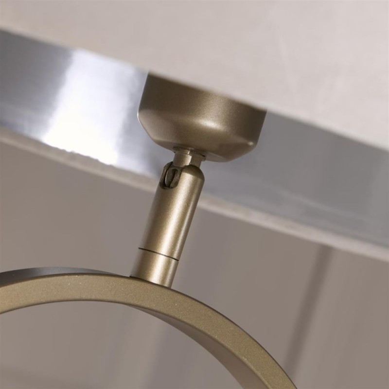 Searchlight-95102TA - Modish - Bronze Floor Lamp with Taupe Velvet Shade