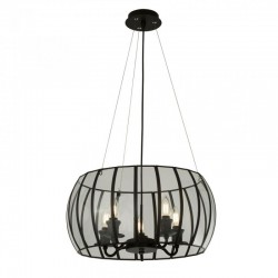 Bound - Black 5 Light Lantern Pendant Bound - Black 5 Light Lantern Pendant