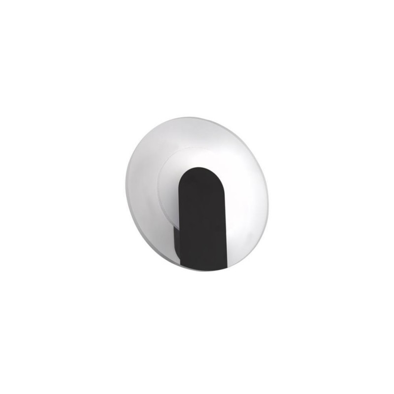 Searchlight-95410BK - Target - Matt Black LED Wall Lamp with Glass Diffuser