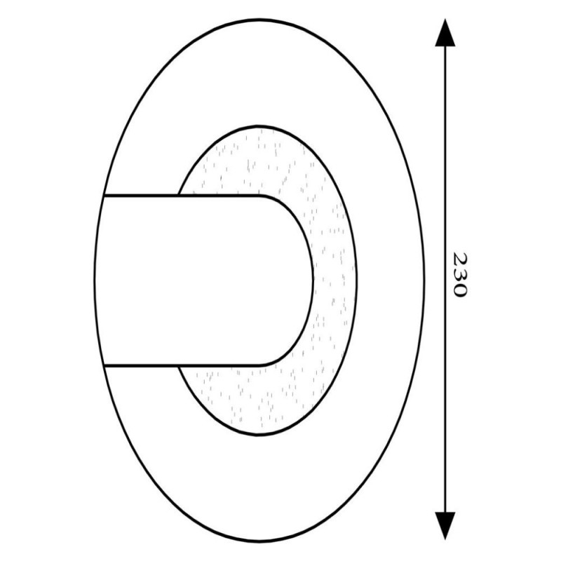 Searchlight-95410GO - Target - Sand Gold LED Wall Lamp with Glass Diffuser