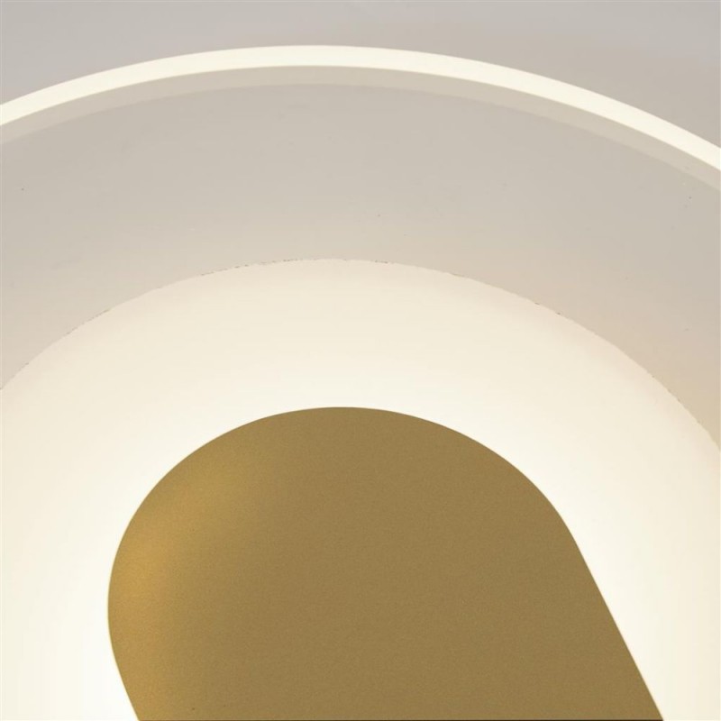 Searchlight-95410GO - Target - Sand Gold LED Wall Lamp with Glass Diffuser