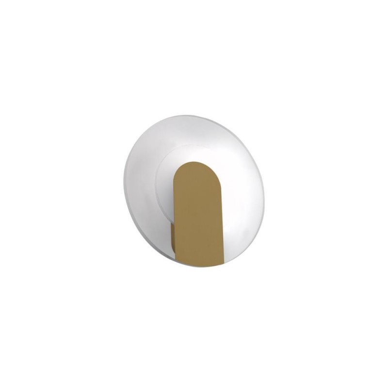 Searchlight-95410GO - Target - Sand Gold LED Wall Lamp with Glass Diffuser