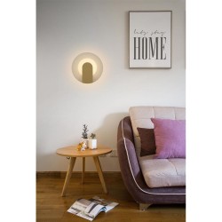 Target - Sand Gold LED Wall Lamp with Glass Diffuser