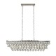Searchlight-9635-5CC - Michelle - Chrome 5 Light over Island Fitting with Rain Drop Glass