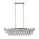 Searchlight-9635-5CC - Michelle - Chrome 5 Light over Island Fitting with Rain Drop Glass