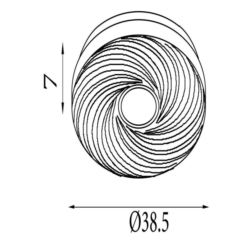 Searchlight-97010-39WH - Aura - Decorative LED Flush