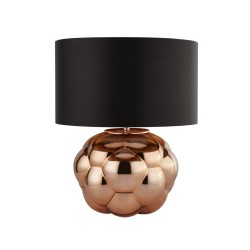 Fizz - Copper Glass Table Lamp with Black Shade