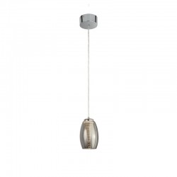 Cyclone - LED Smoky Mirrored Glass & Chrome Single Pendant