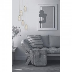 Cyclone - LED Clear Glass & Chrome 5 Light Cluster Fitting Cyclone - LED Clear Glass & Chrome 5 Light Cluster Fitting