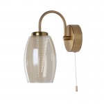 Cyclone - Bronze LED Wall Lamp with Amber Glass Cyclone - Bronze LED Wall Lamp with Amber Glass