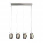 Cyclone - LED Smoky Mirrored Glass & Chrome 4 Light over Island Fitting Cyclone - LED Smoky Mirrored Glass & Chrome 4 Light over Island Fitting