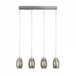 Cyclone - LED Smoky Mirrored Glass & Chrome 4 Light over Island Fitting Cyclone - LED Smoky Mirrored Glass & Chrome 4 Light over Island Fitting